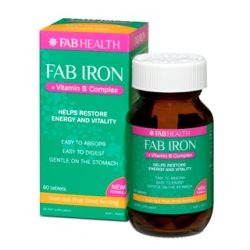 Fab Iron + B Complex – 60 Tablets