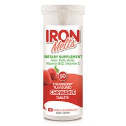 Iron Melts – 50 Chewable Tablets