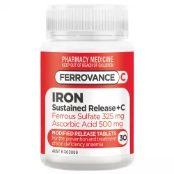 Ferrovance C Iron Sustained Release + C 30 Tablets