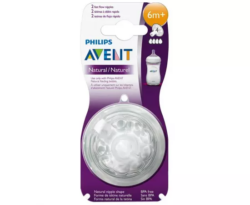 Avent Natural Fast Flow Teats 6M+ 2 Pack