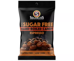 Sugarless Confectionery Aura Espresso Hard Boiled Lollies 70g