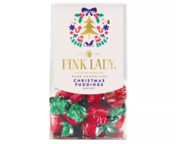 Pink Lady Dark Chocolate Christmas Puddings 180g
