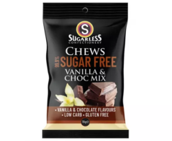 Sugarless Confectionery Chocolate & Vanilla Mix Chews 70g