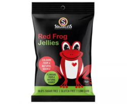 Sugarless Confectionery Red Frogs Jellies 70g