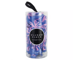 Wicked Sista Shower Cap In Gift Cylinder Bahama Palms