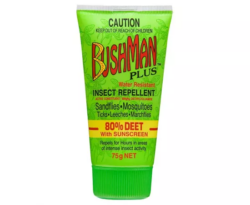 Bushman Plus Insect Repellent 80% Deet with Suncreen Gel 75g