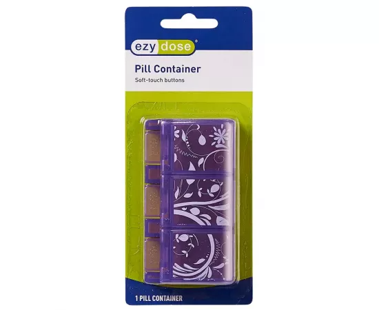 Ezy Dose Pill Container Soft Touch 3 X A Day