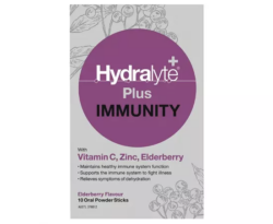 Hydralyte Plus Immunity Powder Sticks 10 Pack