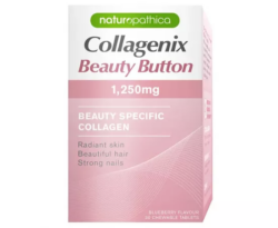 Naturopathica Collagenix Beauty Button 1,250mg 30 Chewable Tablets