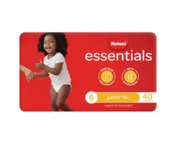 Huggies Essentials Size 6 Junior (16+kg) 40 Nappies