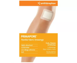 Smith & Nephew Primapore Dressings 8.3 x 6cm 5 Pack