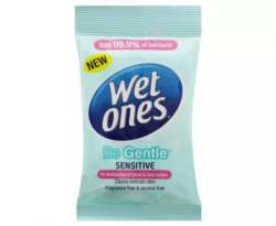 Wet Ones Be Gentle Travel Wipes 15 Pack