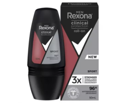 Rexona For Men Clinical Protection Antiperspirant Deodorant Roll On Sport 50ml