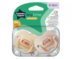 Tommee Tippee Any Time Soother 0 – 6 Months 2 Pack