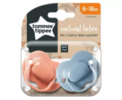 Tommee Tippee Natural Latex Cherry Soother 6-18 Months