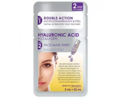 Skin Republic 2 Step Hyaluronic Acid + Collagen Face Mask