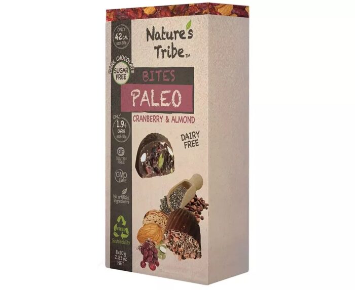 Nature’s Tribe Cranberry Almond Paleo Bites 80g