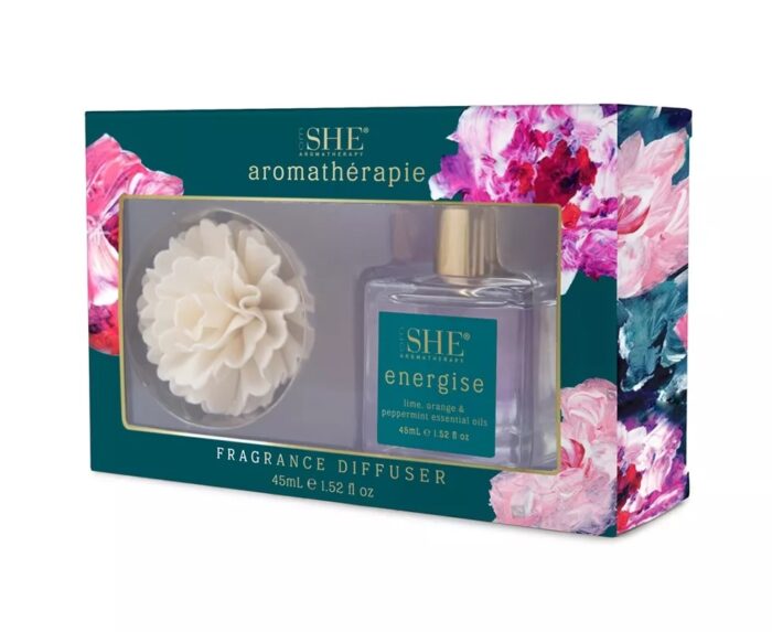 OM SHE Aromatherapy Diffuser Set – Energise