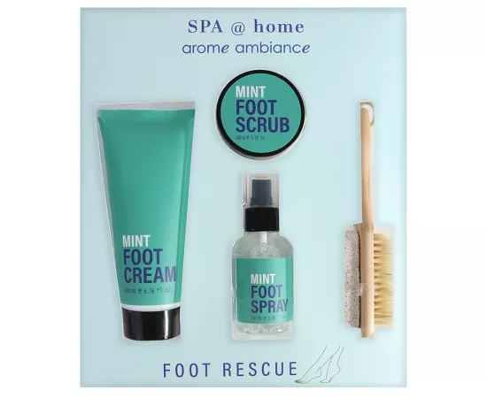 Arome Ambiance Spa Home Foot Rescue Mint Set