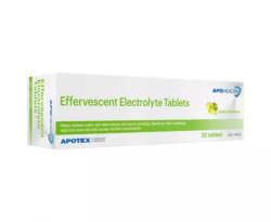 ApoHealth Effervescent Electrolyte Lemon-Lime 20 Tablets
