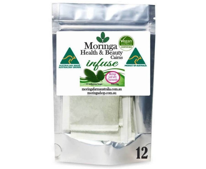 Australian Moringa Tea Bags – Moringa Leaf with Charmomile