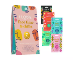 I LOVE Face Time & Chills Face Masks