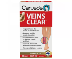 Caruso’s Natural Health Veins Clear 60 Tablets
