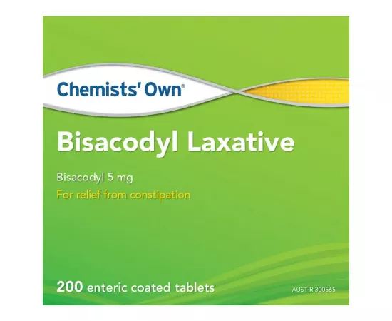 Chemists’ Own Bisacodyl Laxative 200 Tablets