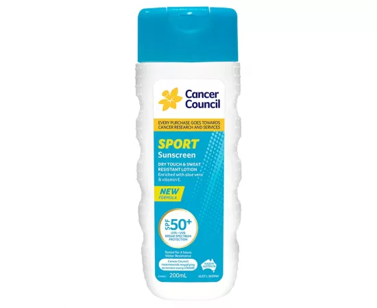 Cancer Council Sport Dry Touch Sunscreen SPF50+ 200ml