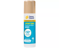 Cancer Council Sport Zinc Stick SPF50+ Tinted 12g