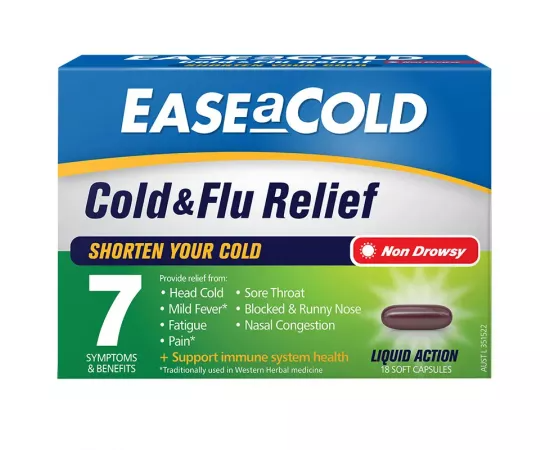 Ease A Cold Cold & Flu Relief 18 Capsules