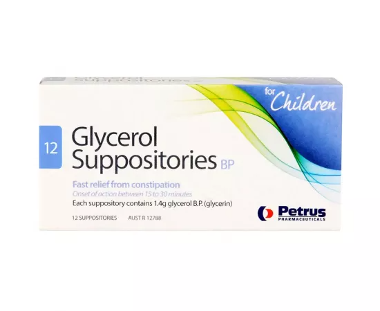 Glycerol Suppositories BP for Children 12 Pack