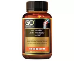 Go Healthy GO Turmeric Joint Pain Relief 1-A-Day 60 VegeCapsules