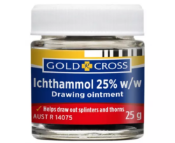 Gold Cross Ichthammol 25% w/w Drawing Ointment 25g
