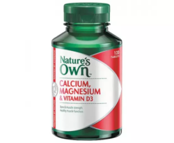 Nature’s Own Calcium, Magnesium & Vitamin D3 120 Tablets