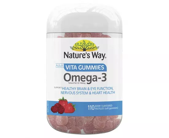 Nature’s Way Adult Vita Gummies Omega-3 110 Pastilles