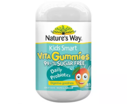Nature’s Way Kids Smart Vita Gummies 99.9% Sugar Free Daily Probiotics 65 Pastilles