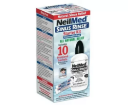 NeilMed Sinus Rinse Starter Kit Bottle & 10 Sachets