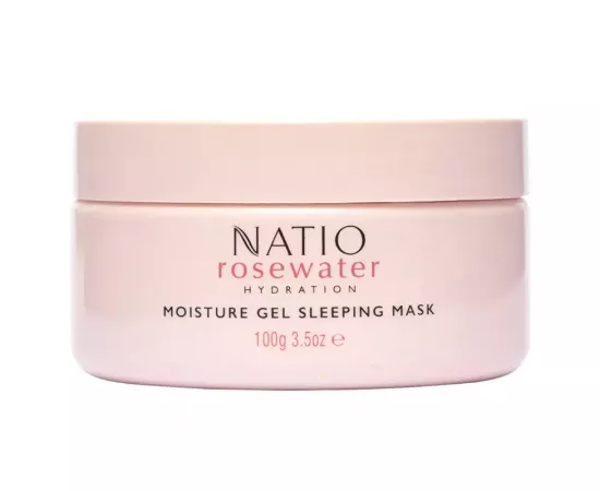 Natio Rosewater Hydration Moisture Gel Sleeping Mask 100g