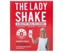 The Lady Shake Variety 10 x 56g Sachets Pack