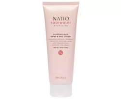 Natio Rosewater Hydration Moisture Rich Hand & Nail Cream 100ml