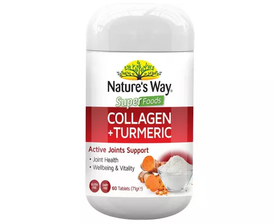 Nature’s Way Superfoods Collagen + Turmeric 60 Tablets