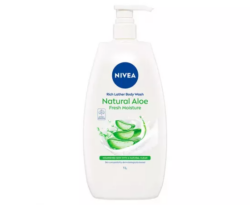 Nivea Rich Moisture Creme with Natural Aloe Body Wash 1 Litre