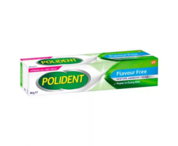 Polident Denture Adhesive Cream Flavour Free 60g