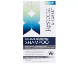 Restoria Discreet Colour Restoring Shampoo Dark Brown to Black Hair 147ml