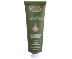 The Hemp Worx Rose Geranium & Patchouli Hand Cream 75ml