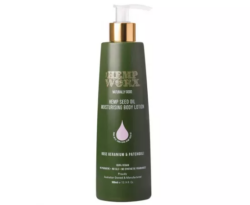 The Hemp Worx Rose Geranium & Patchouli Moisturising Body Lotion 300ml