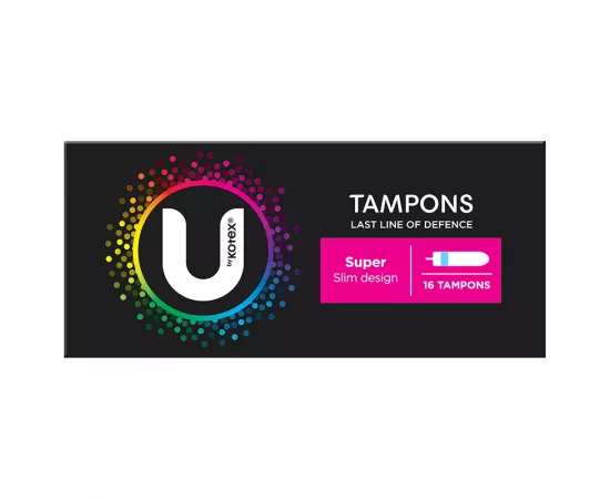U by Kotex Slim Tampons Super 16 Pack
