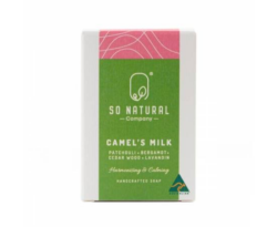 So Natural Company Camel’s Milk Soap – Patchouli, Bergamot, Cedar Wood and Lavandin 110g