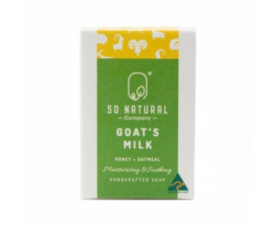 So Natural Company Goat’s Milk Soap – Honey and Oatmeal 110g